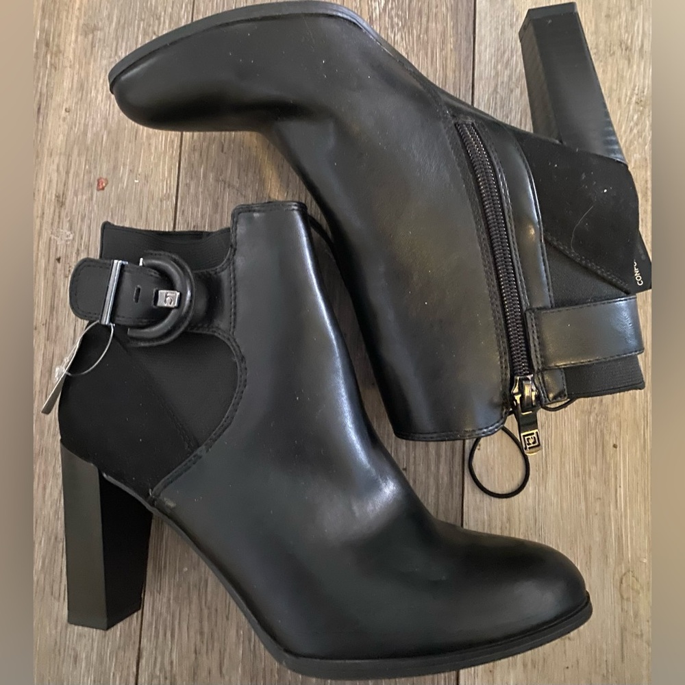 Liz Claiborne Black Ankle Boots size 6-NEW -CHEAP SALE!!!